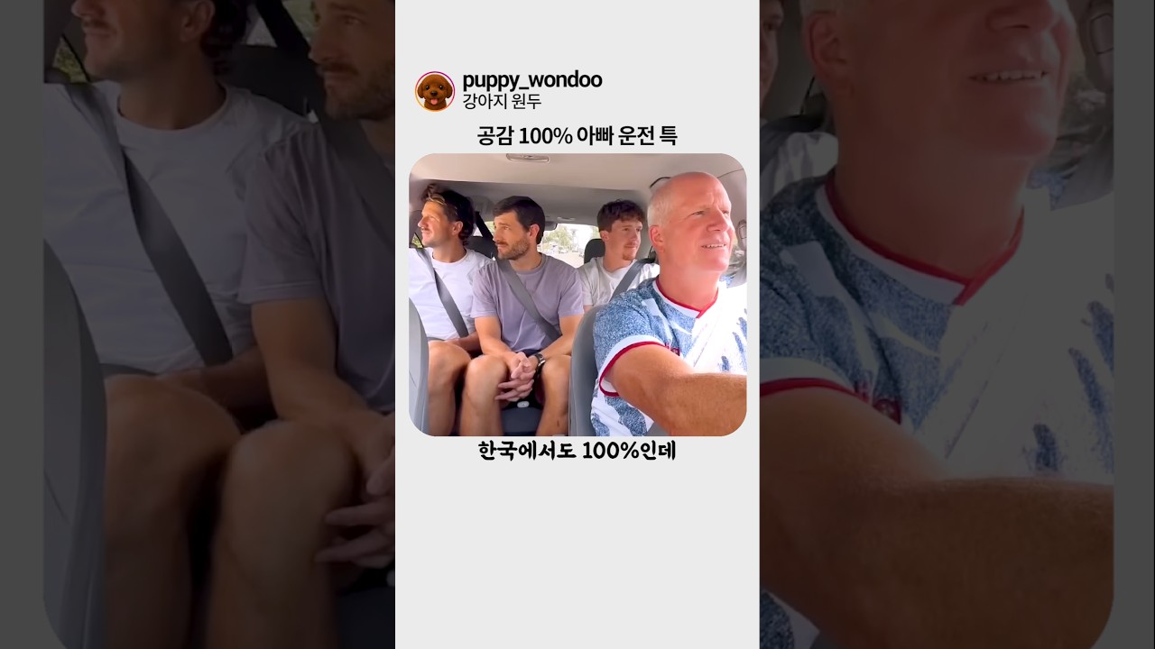 아빠들 운전 특징