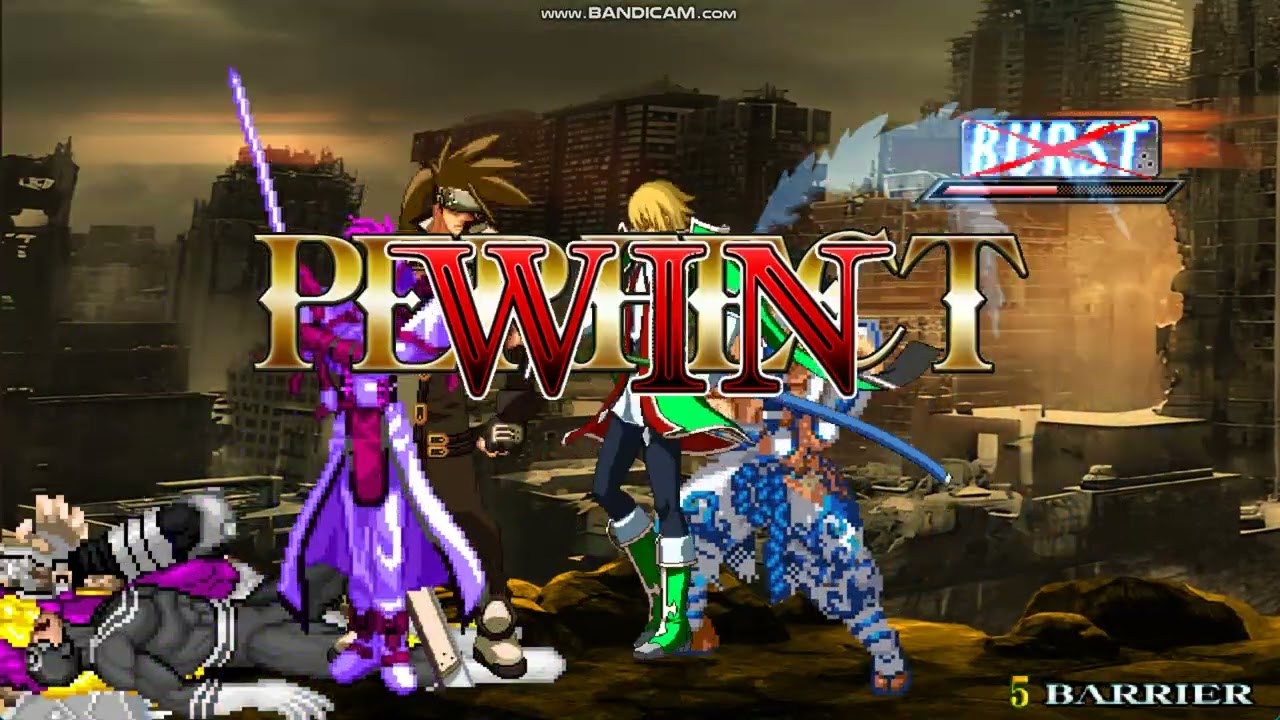 Bullseye/Carnage/Baron Zemo/Man-Beast vs. Ky Kiske/Sol Badguy/Mitsurugi/Jin Kisaragi