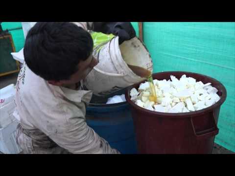 A Method for the Recycling of Polystyrene. Volume reduction by means of chemical