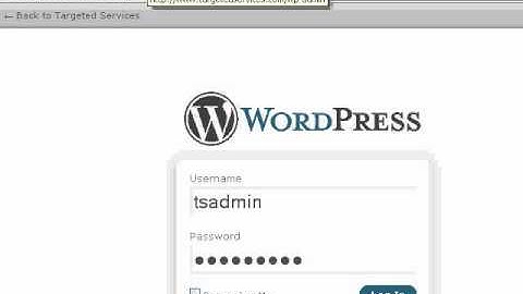 How to login to WordPress backend