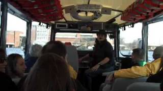 Nicky driving the Duck Boat in Boston
