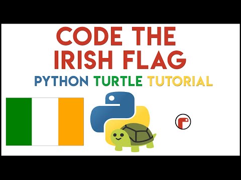 Python Turtle - Code the Irish Flag Tutorial