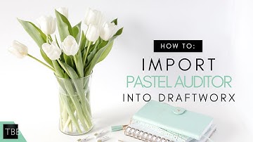 Draftworx : How To Import Your Pastel Auditor TB Into Draftworx