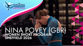 Nina Povey Gbr Women Short Program Isu European Champs Sheffield 2026