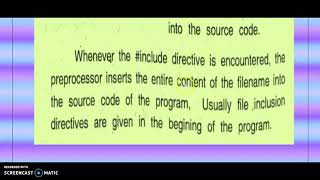 PREPROCESSOR - FILE INCLUSION DIRECTIVE