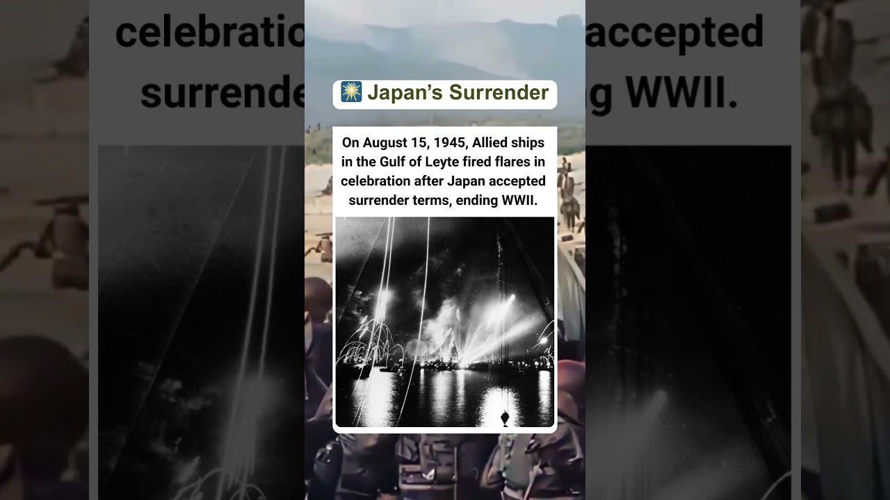 🎆 Japan’s Surrender