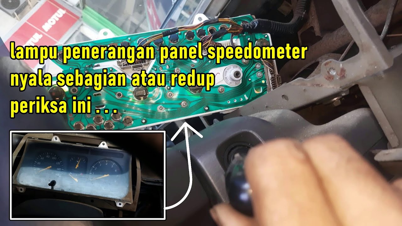 Cek lampu penerangan speedometer mobil Kijang LGX