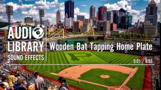 Wooden Bat Tapping Home Plate - Sound Effect