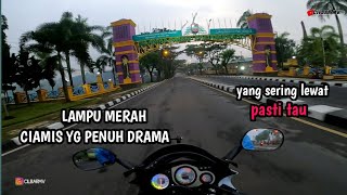 The dramatic traffic lights of Ciamis, if you've been here you know || beginner motovlog