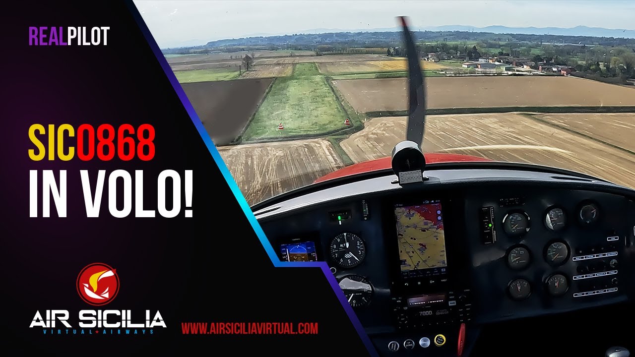 Volo panoramico da Caravaggio (BG) con TGL a Vigarolo (LO)