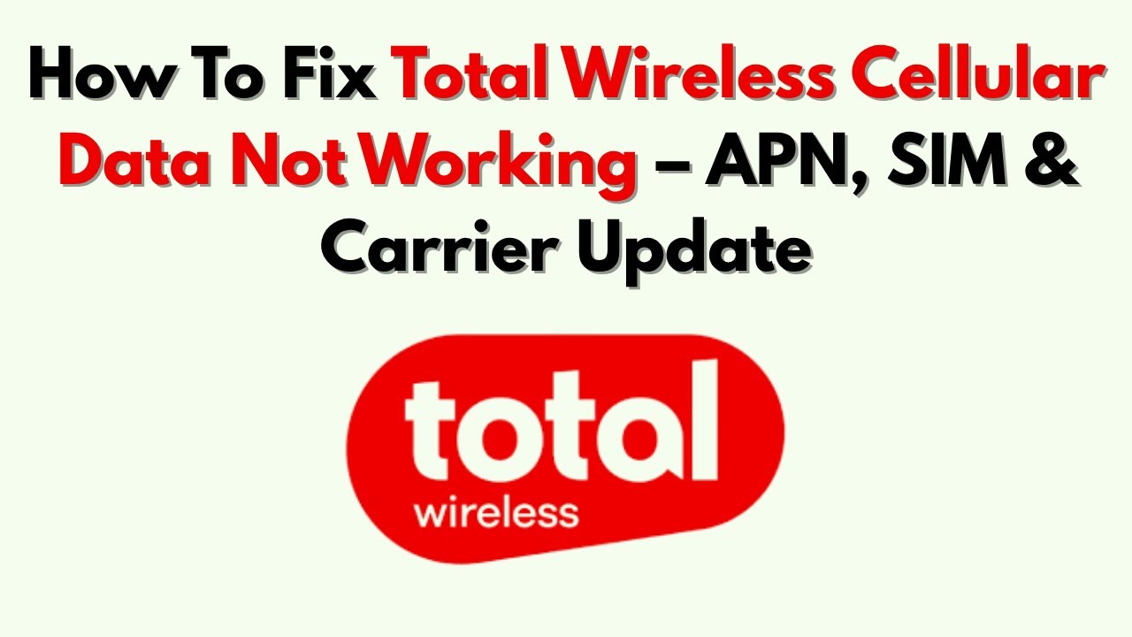 Как исправить проблему с неработающей беспроводной сотовой связью: обновление APN, SIM-карты и оп...