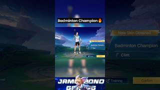 Clint Badminton Champion Skin Unlocked