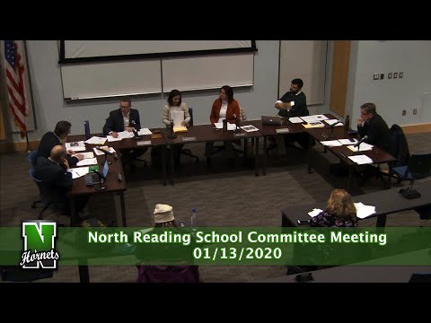 North Reading School Committee Meeting 1/13/20