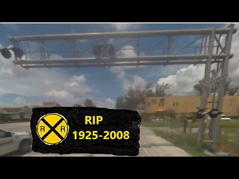 Big Railroad Crossing & Abandoned Train Tracks Removed for Giant Condo Miami
