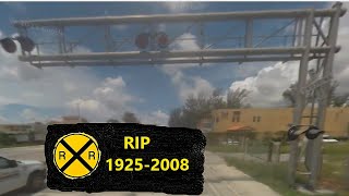 Big Railroad Crossing & Abandoned Train Tracks Removed for Giant Condo Miami