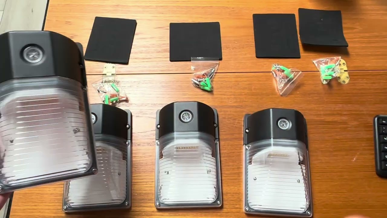 30W Mini LED Wall Pack Light with Dusk to Dawn Photocell, 5000K Wall Pack Light Outdoor Led