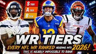 Ranking Top 50 WR’s Into TIERS for 2026 😳 This Was IMPOSSIBLE