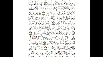 سورة لقمان من ٢٠ إلى ٢٨ مكررة
