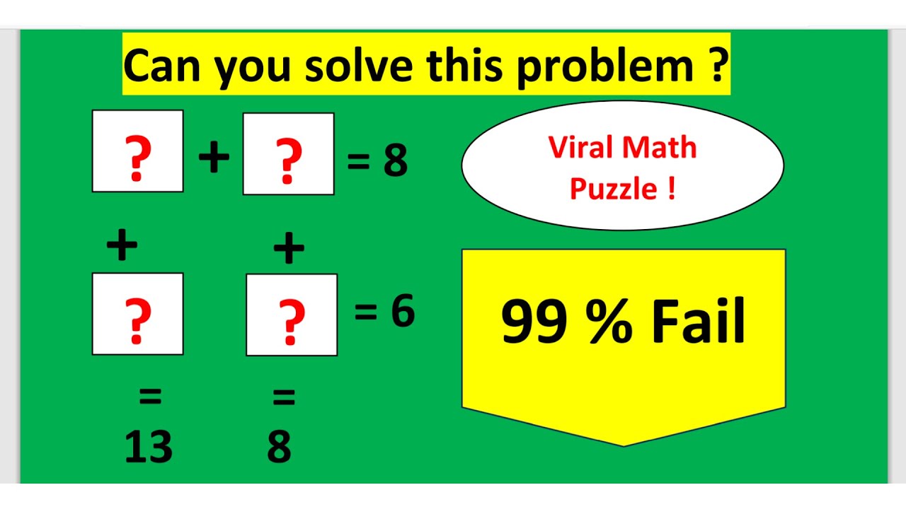 Math puzzle with Answers - YouTube