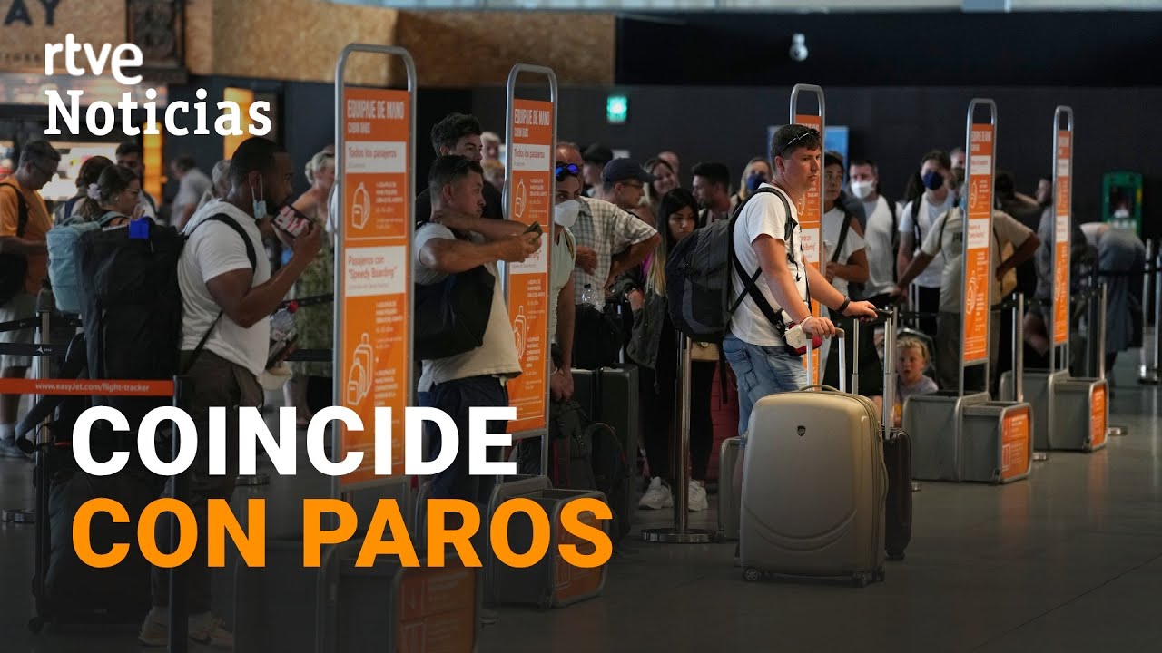 PUENTE AGOSTO: La HUELGA de EASYJET causa la CANCELACIÓN de OCHO VUELOS en BARCELONA y PALMA | RTVE