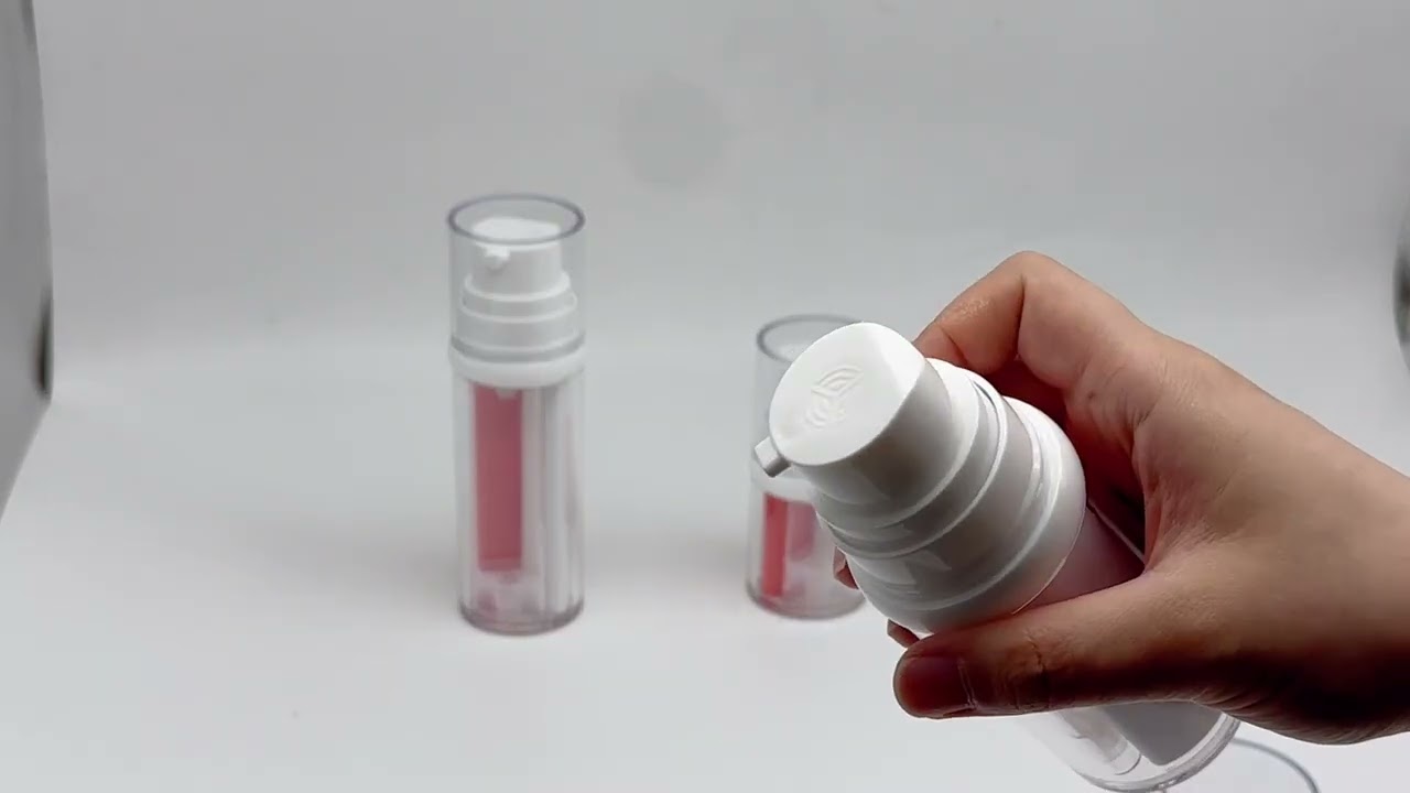 3 Chamber Airless Bottle | Triple Airless Pump for Multi-Active Skincare