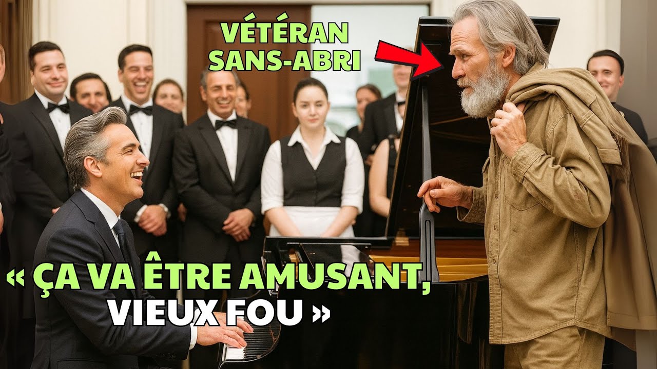 « Puis-je jouer pour manger ? » Ils rirent du vétéran — ignorant qu’il était une légende du piano