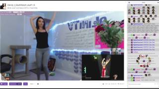 Twitch - Streamer - Girl Alinity - Playing Justdance - Part 2