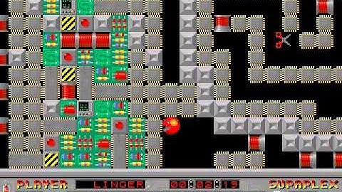 Supaplex - Level 24: 200 Moving Objects!