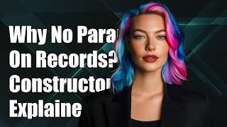 Why are parameterless constructors not allowed on records?