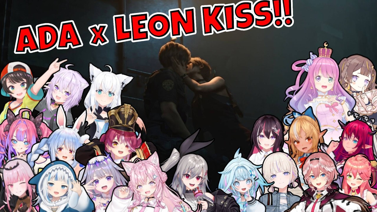 Everyone's Reaction to Ada kissing Leon in Resident Evil 2 Remake