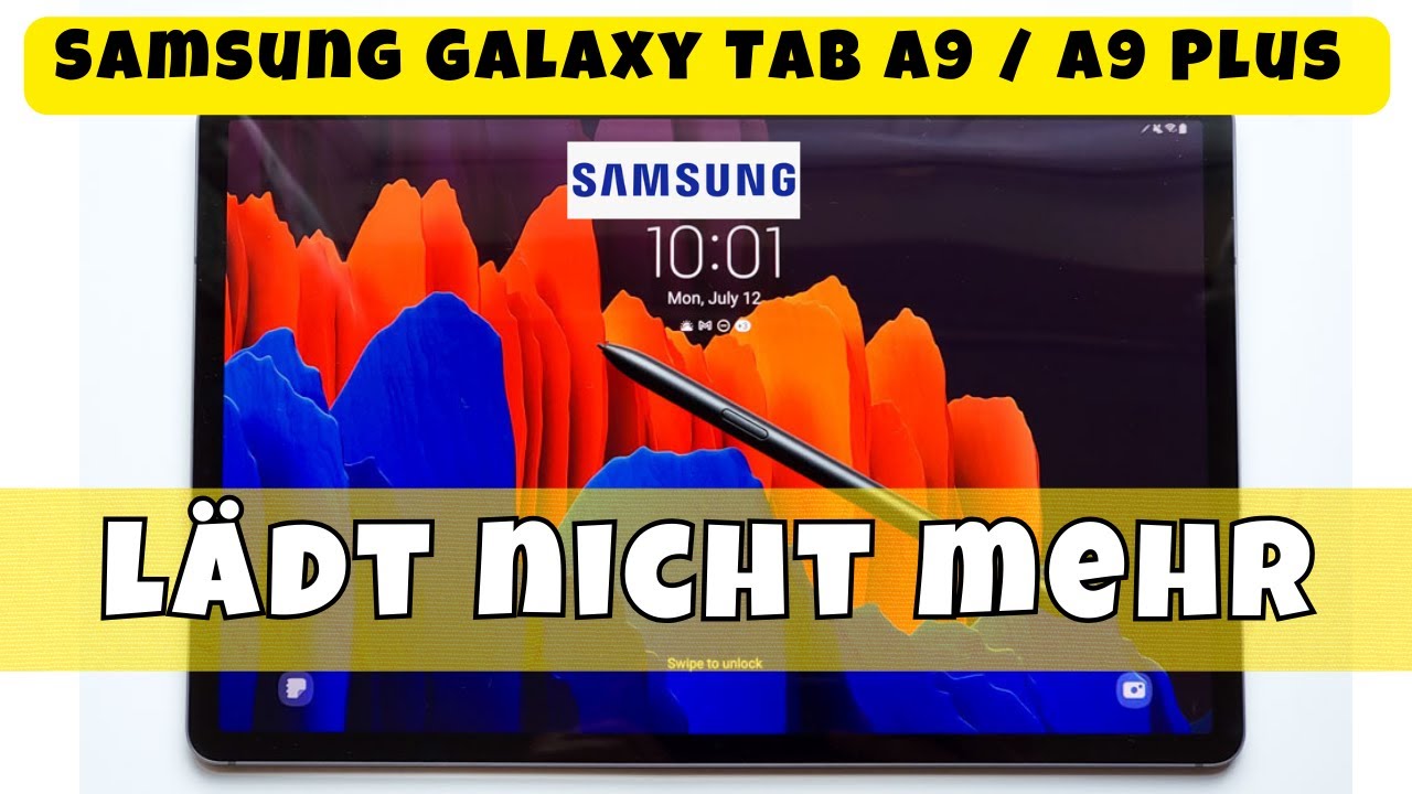 Samsung Galaxy Tab A9 / A9 Plus lädt nicht mehr - YouTube