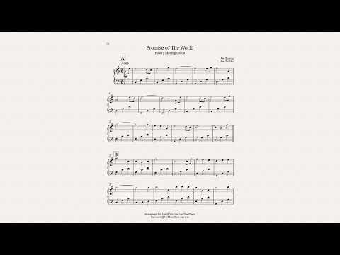Promise of The World for Piano - Beginner - Howl's Moving Castle