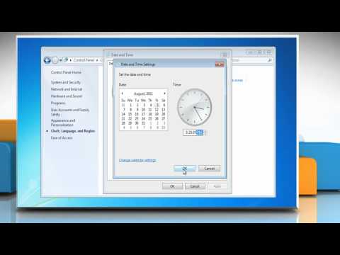 How to change date, time and time zone settings in Windows® 7 hqdefault