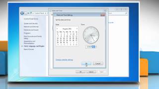 How to change date, time and time zone settings in Windows® 7