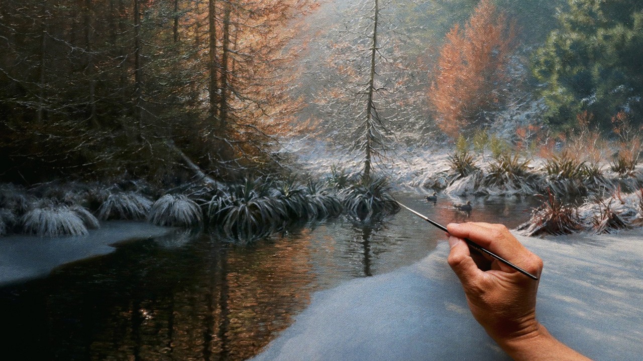 This Painting Gave Me Chills! - Winter Landscape in Oils