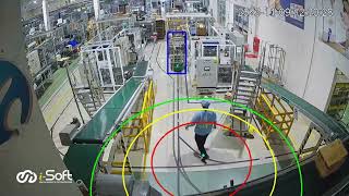 Safety AI CCTV System Detects Workers Blocking AGVs In Factory | i-Soft JSC screenshot 5