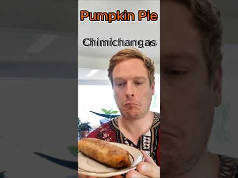 Pumpkin pie Chimichangas!? #thanksgiving #shorts