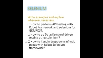 VIRTUSA Python Robot Framework Interview Questions for 12 to 20 yrs - Testing Labs A to Z Shorts10