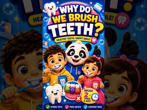 Why Do We Brush Teeth? 🦷🐼 | Learn With Panda | Fun Kids Short