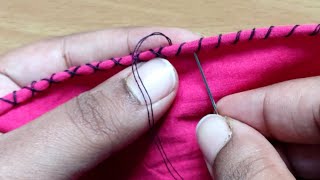 How to do Pico without machine | Pico stitch in saree and Dupatta by hand