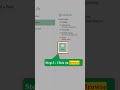 #shorts  How to Change TITLE BAR Name in Excel #exceltricks