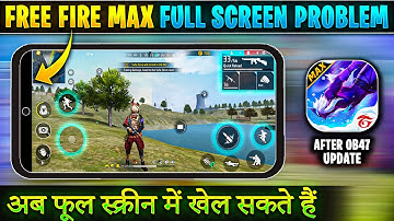 Solve free fire full screen problem | Fix notch problem in free fire | Play free fire in full screen