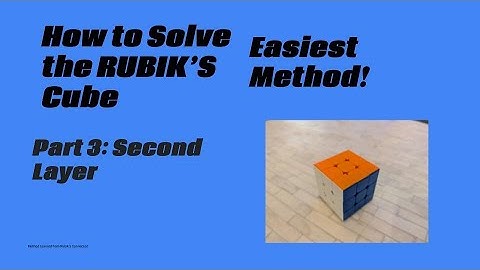 Easiest method for solving a Rubik