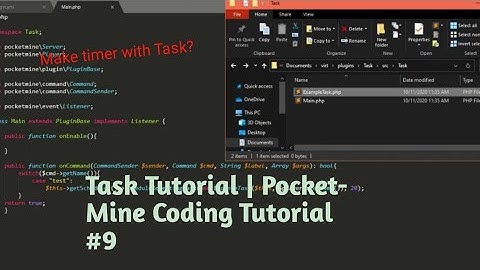 Task Tutorial | PocketMine Coding Tutorial #9