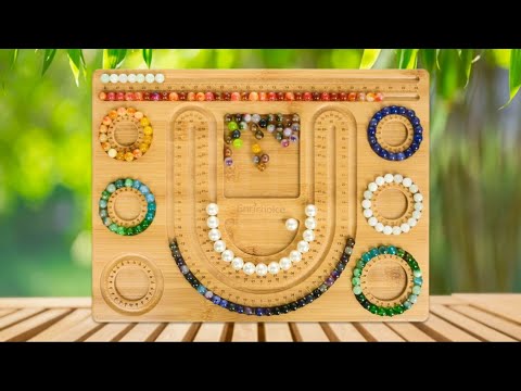 Enrichoice New Bamboo Combo Beading Board for Jewelry Making 