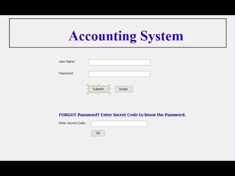 Accounting Software- JAVA GUI Application part 3