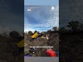 Operator Barely Escapes as Excavator Plunges Into Washout