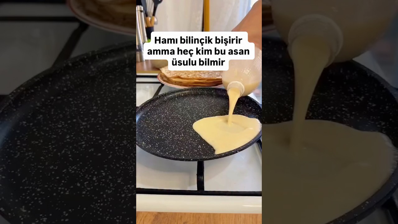 Bu üsulla blinçik hazırlamaq çox rahat olur. #yemək #yemek #yemektarifleri #pratikbilgiler
