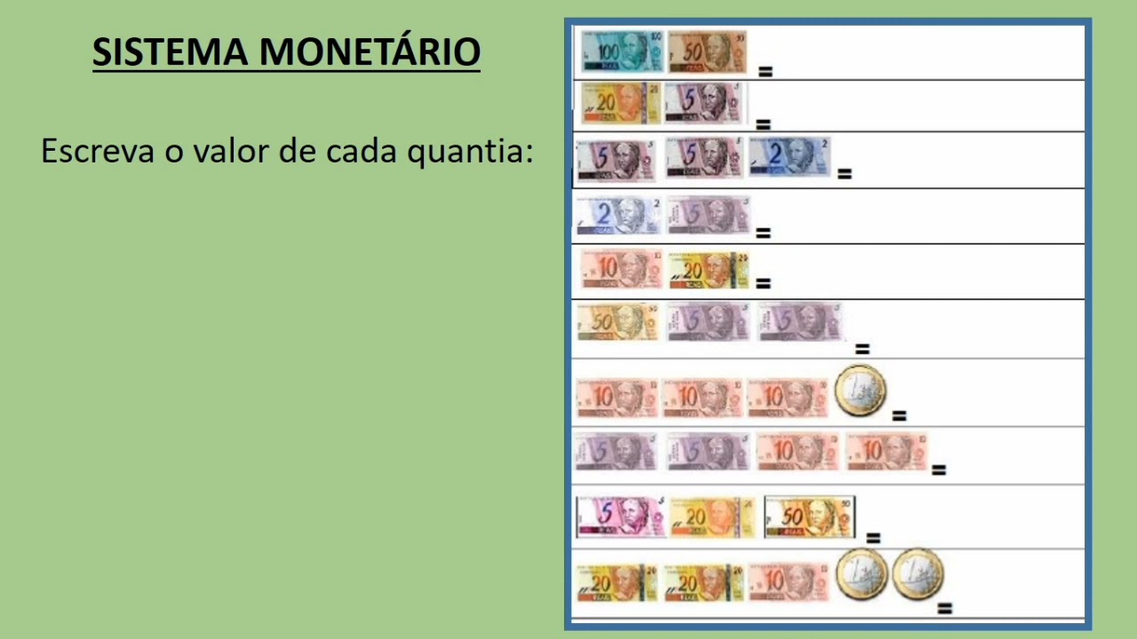 VALOR MONETÁRIO. - YouTube