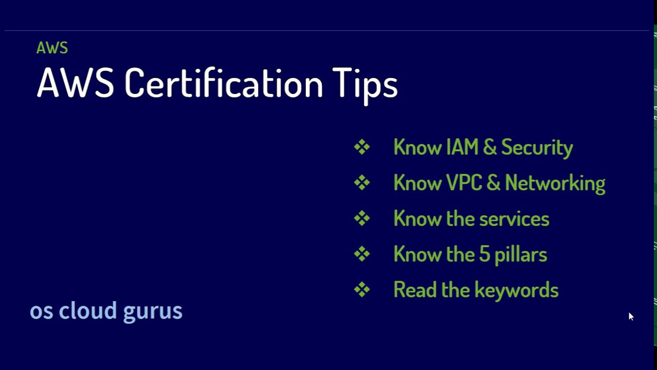 AWS - Tips how to pass AWS Certifactions(Solutions Architect, SysOps Adminstrator, Developer) - 1